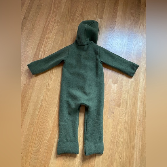 Mama Owl Disana Boiled Merino Wool Overall- Olive, size 12-24 mo - Picture 7 of 12